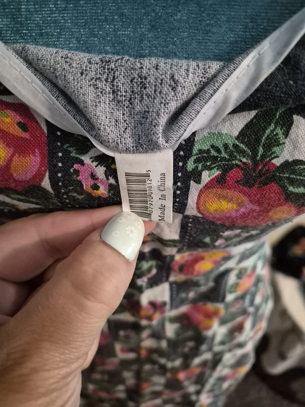 None checkerboard convenient floral